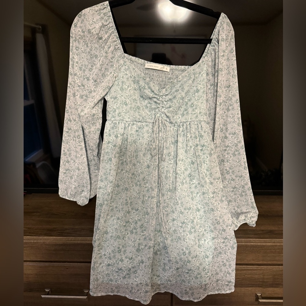 Altar’d State Blue & White Dress